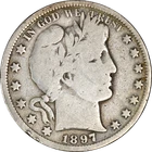 1897-S Barber Half Dollar