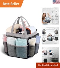 Portable Mesh Shower Caddy - Quick Dry Hanging Tote for College Gym Essentials