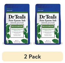 Dr Teal's Pure Epsom Salt Soaking Solution, Relax Relief with Eucalyptus 2Pack
