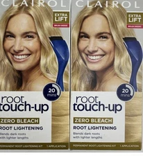 2 Pack Clairol Root Touch-Up Permanent Hair Dye, Blonde, Extra Lift Hair Color