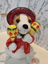 Animated Singing Mariachi Band Puppy Dog Chihuahua Sings Holiday Song 12  
