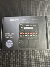 Zoom G1 Four Electric Guitar Bass Pedal Multi-Effects Processor