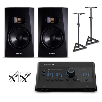 PreSonus Quantum ES4 Audio Interface wAdam Audio MonitorsCablesStands T7