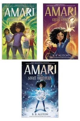 Amari and the Night Brothers Books 1-3 Collection Set BB Alston- NEW (Free P+P)