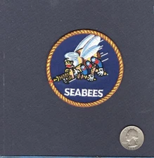 SEABEES NMCB UCT Construction Battalion US Navy 3" Unit Squadron Patch