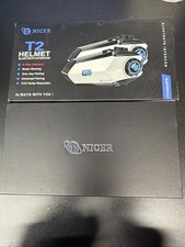 T Nicer T2 Helmet Bluetooth Intercom Set of 2 One-Key Pairing