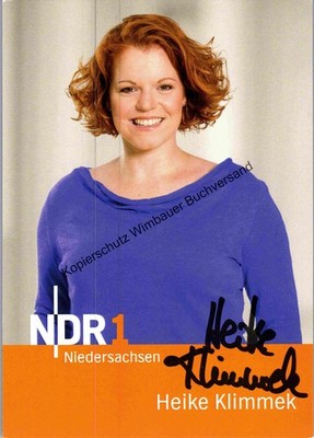 Original autograph Heike Klimmek radio FFN // autograph autograph signie 295336