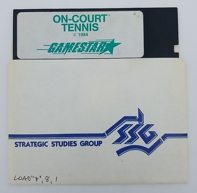 On-Court Tennis (C64 C128 Commodore 64/128,1984) TESTED