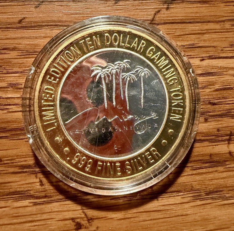 Mirage Las Vegas $10 Silver Token
