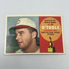 Topps 1960 Jim O'Toole All-Star Rookie #325 Baseball Trading Card. rookie card picture