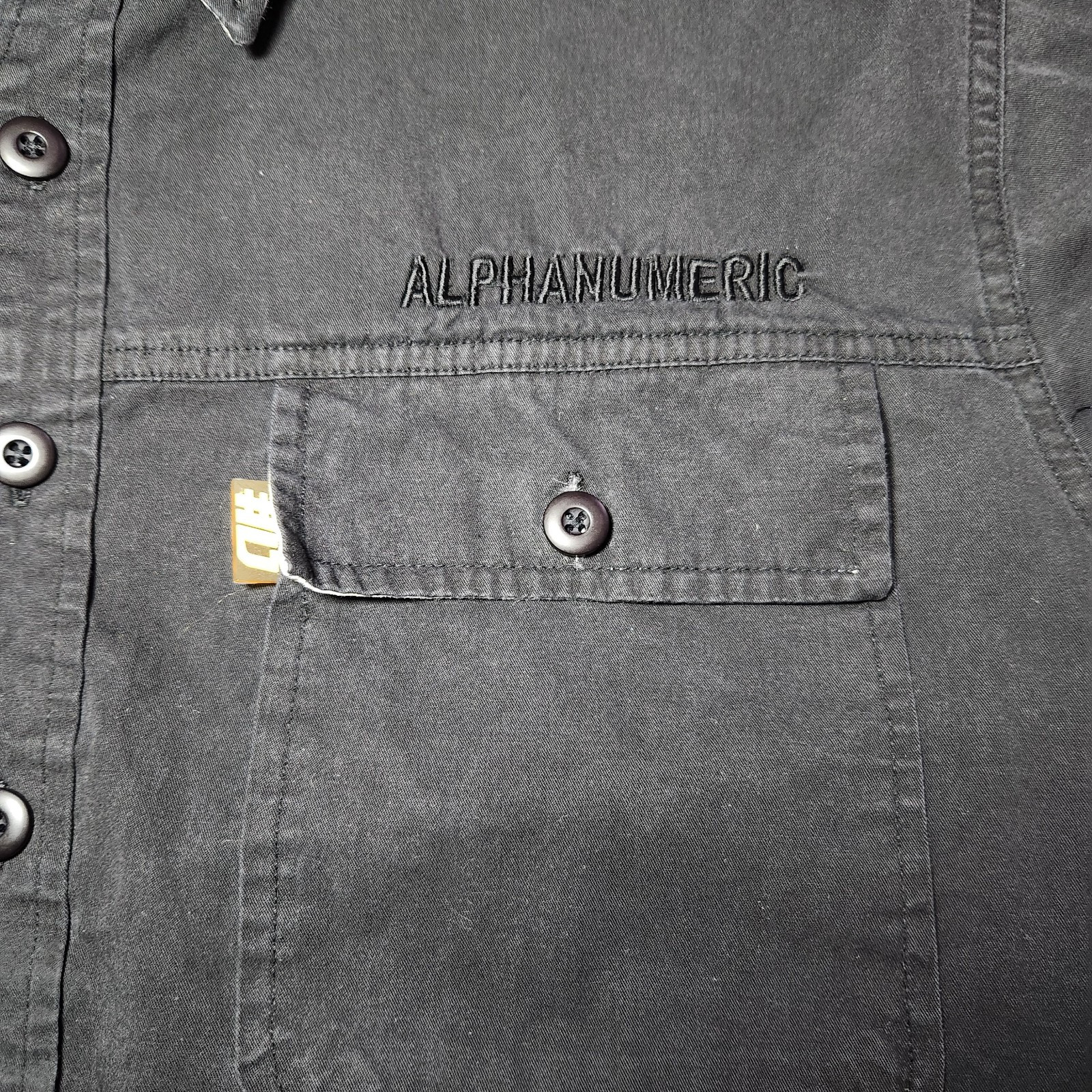 ALPHANUMERIC Men's Black Button Down Short Sleeve… - image 12