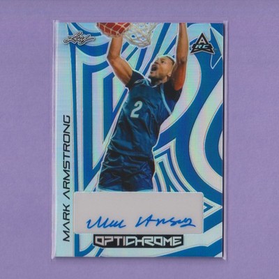 2022-23 Leaf Optichrome AUTO Prismatic Blue #BA-MA1 Mark Armstrong RC SN /10