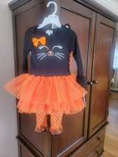 Blueberi Boulevard Black Kitty Cat Dress Halloween Costume 5 NWT