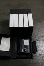 Lot Of 6 Canon miniDV HDVM-E63PR USED 1x with nice clamshell case