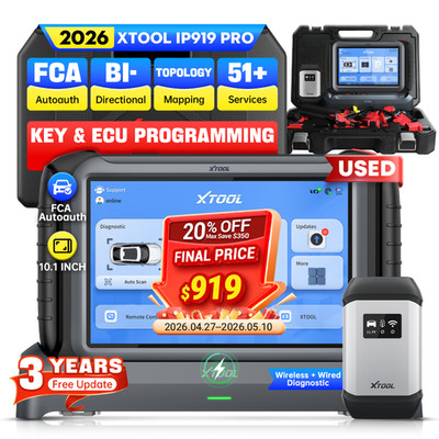 USED 2026 XTOOL IP919 PRO Bidirectional OBD2 Diagnostic Scanner ECU Programming