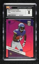 2023 Panini Donruss Elite Rookies Pink Jordan Addison #157 CGC 8 5f2