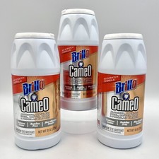 Lot of 3 BRILLO CAMEO Cleaner for Aluminum, S Steel, Copper, Brass & Porcelain
