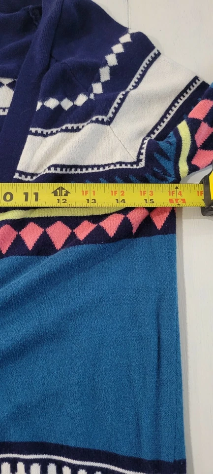 Nollie Pac солнца размер XS свитер кардиган EUC мягкий вязаный Aztec дизайн модный E - Изображение 3 из 4