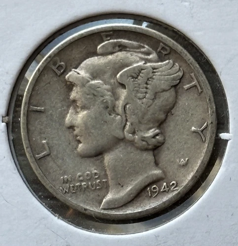 1942-S Mercury Dime AU  (P1-1)