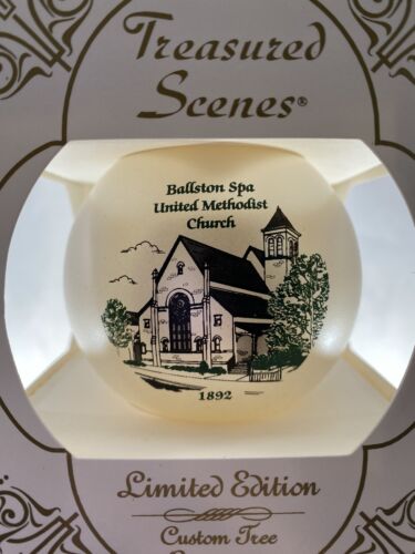 Vintage Ballston Spa NY United Methodist Church 1892 Christmas Ornament Ltd Ed. - Bild 3 von 9