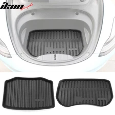 Fits 21-23 Tesla Model 3 Front Rear Trunk Mats Storage Cargo Liner Injection TPE