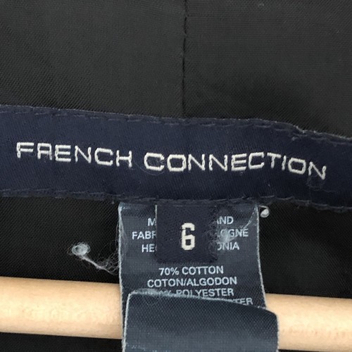 French Connection Womens Size 6 Small Cotton Blend Gray Puff Sleeve Coat Jacket - Picture 6 of 12