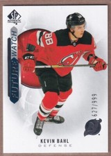 2020-21 SP Authentic Future Watch #232 Kevin Bahl RC /999 - New Jersey Devils