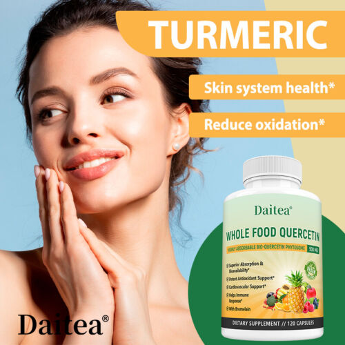 Quercetin 500mg with Bromelain, Bioactive Phytosome, Activated Capsules - Picture 9 of 13