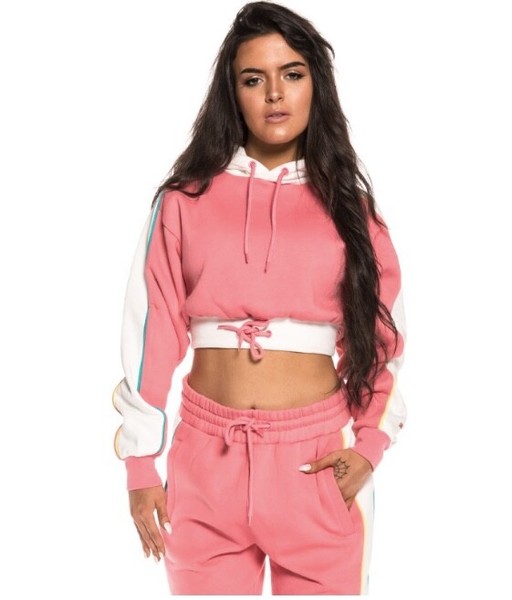 Sudadera Chica Grimey Hazy Sun Crop Hoodie FW18 Pink