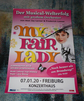 Konzertposter/Tourposter  ** My Fair Lady ** Freiburg 07.01.2020
