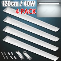 4X 40W Led Feuchtraumleuchte 120Cm RöHre Wannenleuchte Garage Lampe Kaltweiß