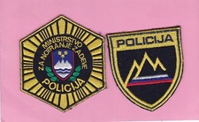 Slovenia - 2 sleeve badges - 2 patches