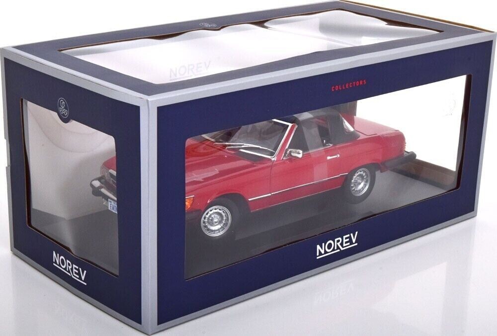 NOREV 1979 Mercedes 450SL USA Version (R107) Cabriolet Red 1 NOREV 1979 Mercedes 450SL USA Version (R107) Cabriolet Red 1