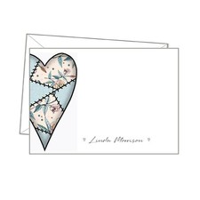 Personalised NOTE CARDS X10 & envs, Eucalyptus LEAVES writing paper message sc53