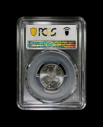 GIAPPONE. 2020, 100 Yen - PCGS MS65 - Tokyo Paralimpic, Rugby in sedia a rotelle - Foto 4 di 5