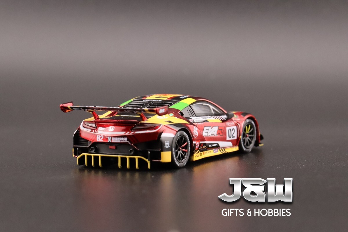 Pop Race Honda NSX GT3 EVO23 Red Chrome 1/64 | eBay