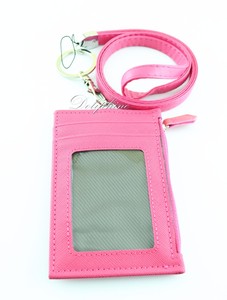 id keychain wallet lanyard Multi Color ID badge zipper card holder and Leather Lanyard with key chain | eBay