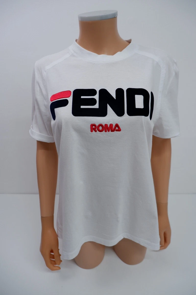 Fendi ROMA white t shirt top small S uk 8-10 vgc short sleeve Special  Edition