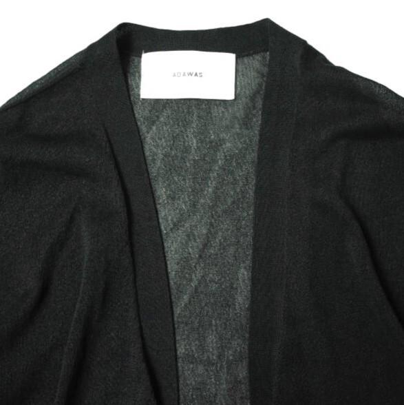 ADAWAS アダワス SHEER LONG CARDIGAN シアーロングカーディガン ADWS-008-41 Free ブラック 和紙 トップス g14431 ADAWAS SHEER LONG CARDIGAN ADWS-008-41 Free black tops | eBay