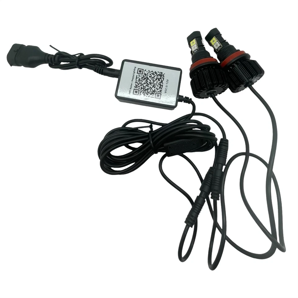 Bluetooth app remote RGB H8 H11 foglight headlight bulbs showcar multicolour - Image 3 of 4