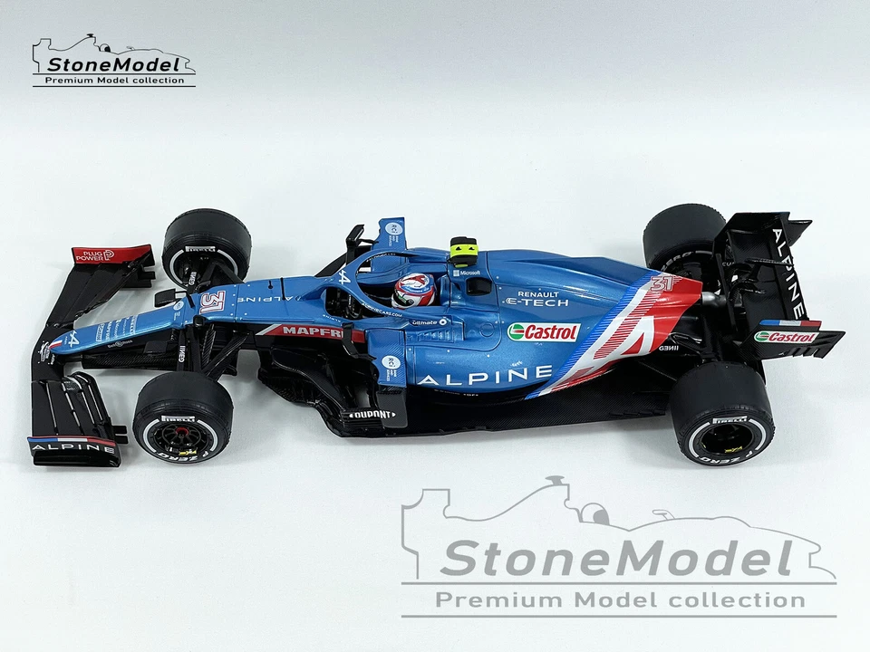 Alpine Renault F1 A521 #31 Esteban Ocon Hungary GP Winner 2021 2021 1:18 Solido - Image 2 of 4