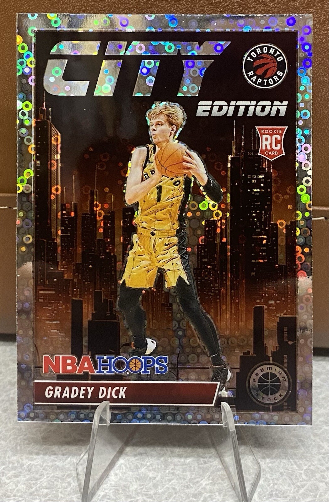Gradey Dick 23-24 NBA Hoops Premium Stock - City Edition Disco Rookie (RC)