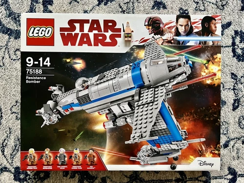 [New] LEGO 75188 STAR WARS EP8 Resistance Bomber HOLDO POE 5 FIGS RARE 2017 @RB!