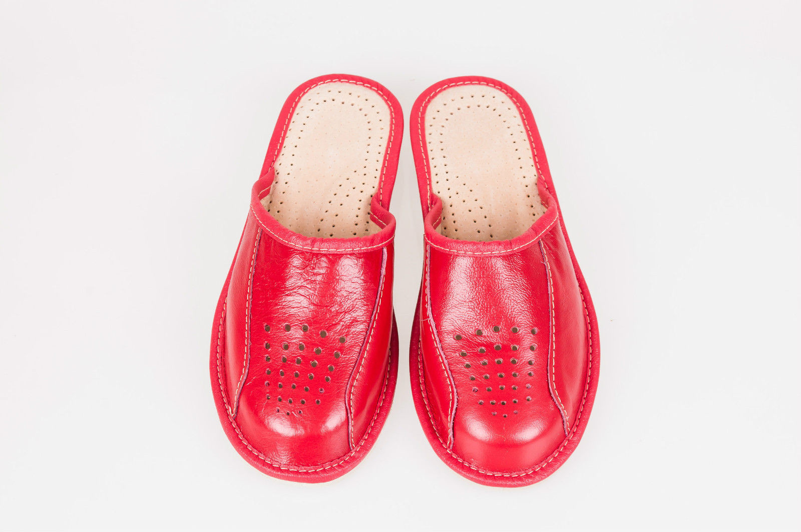 Women`s/Ladies Leather Slippers 100 Natural Leather sizeUK 3,4,5,6,7