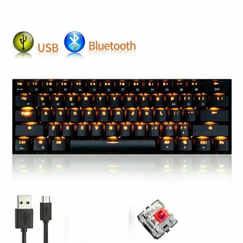 US RK61 Wireless Bluetooth Wired Mechanical Keypad Backlight Gaming PC Keyboard - Picture 15 of 18