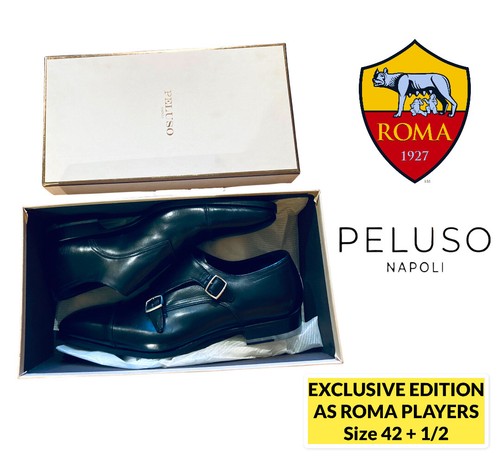 🟡🔴AS ROMA SHOES EXCLUSIVE PLAYERS⭐️SCARPE PELUSO⭐️NEW✅SIZE 42.5✅TOTTI DDR Worn - Foto 2 di 12