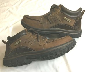 skechers relaxed fit segment melego men's waterproof chukka boots