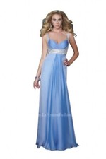 La Femme Periwinkle Pageant Gala Gown Dress sz 8 NWT SALE 