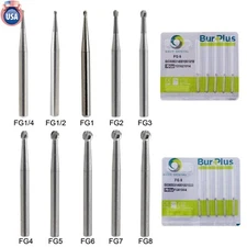 Wave Dental Carbide Bur High Speed Round FG 1/4 1/2 1 2 4 5 6 7 8 Friction Grip
