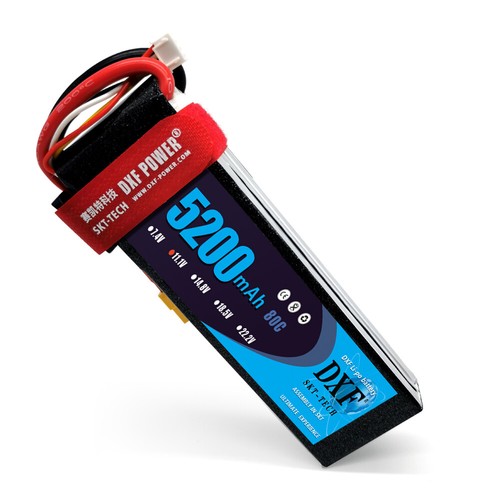DXF 2PCS 3S 5200mAh Lipo Battery 11.1V 80C TRX RC Lipo Battery Boat Truck - Picture 6 of 7